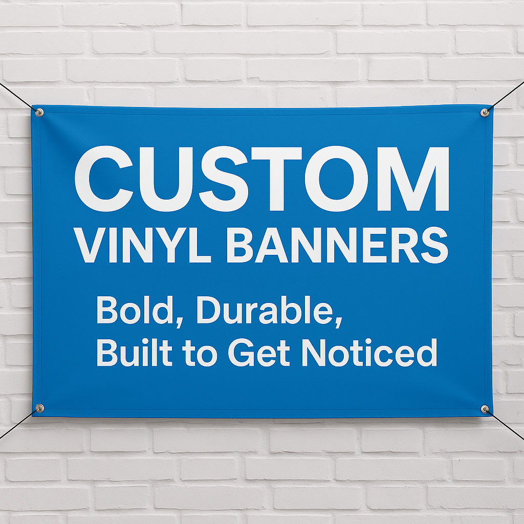 Custom Vinyl Banners (Indoor & Outdoor)