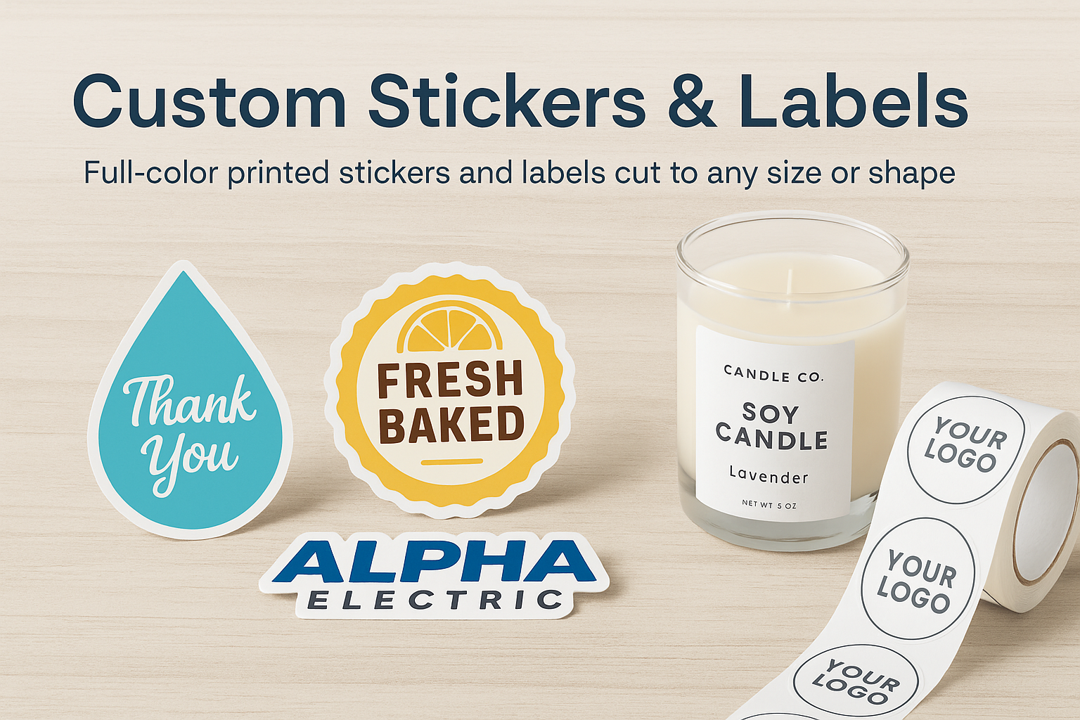 Die‑Cut Stickers & Labels